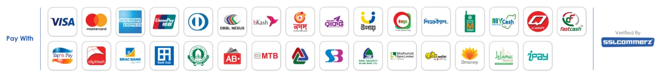 Accepted Payment Methods - bKash, SSLCommerz, and more